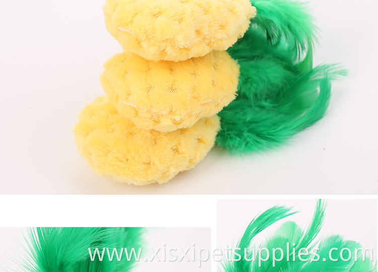 wholesale pineapple Pet throwing toy catnip plush cat toy